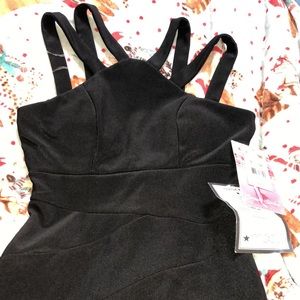 Black cocktail dress